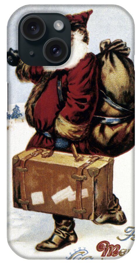 19th Century iPhone Case featuring the photograph American Christmas Card #37 by Granger