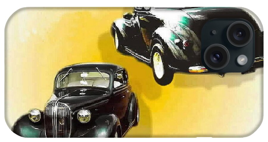 Autos iPhone Case featuring the photograph '38 Plymouth #38 by A L Sadie Reneau