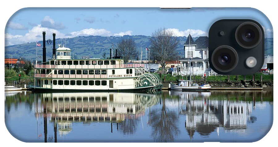 Petaluma Queen iPhone Case featuring the photograph 3B6380 Petaluma Queen Riverboat by Ed Cooper Photography