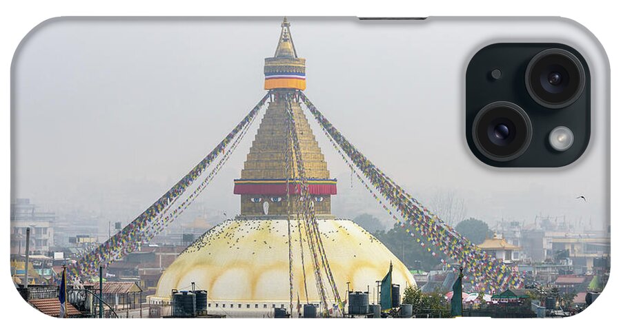 Bodhnath iPhone Case featuring the photograph Boudhanath stupa in Kathmandu #4 by Dutourdumonde Photography