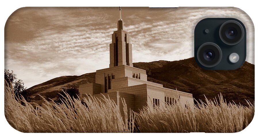 Temple iPhone Case featuring the photograph Draper Utah LDS Temple #4 by Nathan Abbott