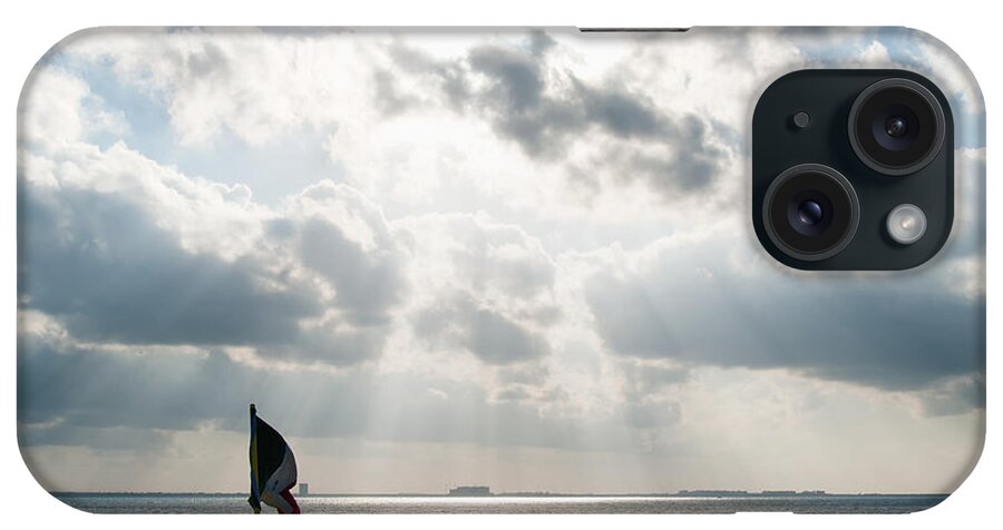 Mexico Quintana Roo iPhone Case featuring the digital art On The Way to Isla Muheres #4 by Carol Ailles