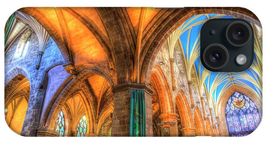 St Giles Cathedral Edinburgh iPhone Case featuring the photograph St Giles Cathedral Edinburgh Scotland #4 by David Pyatt