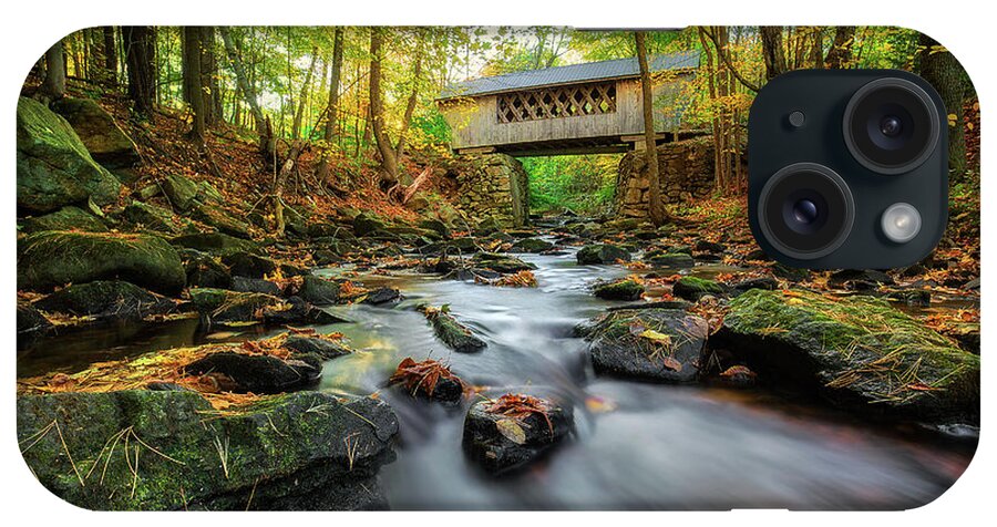 Covered Bridge iPhone Case featuring the photograph Tannery Hill Covered Bridge #4 by Robert Clifford