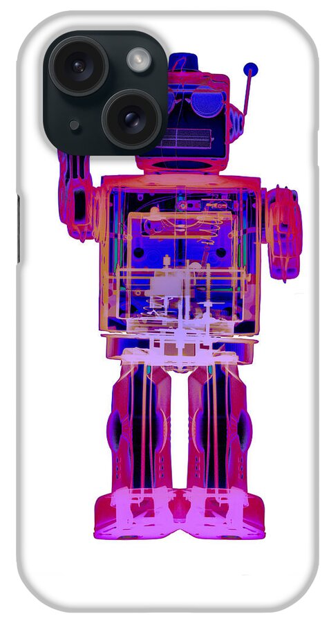 X-ray Art iPhone Case featuring the photograph 4N0D3 X-ray Robot Art No. 2 by Roy Livingston