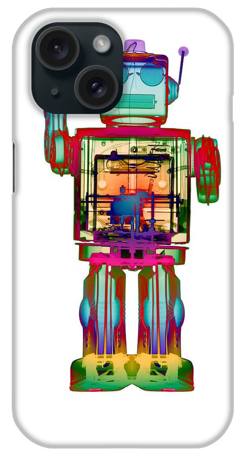 X-ray Art iPhone Case featuring the photograph 4N0D3 X-ray Robot Art by Roy Livingston