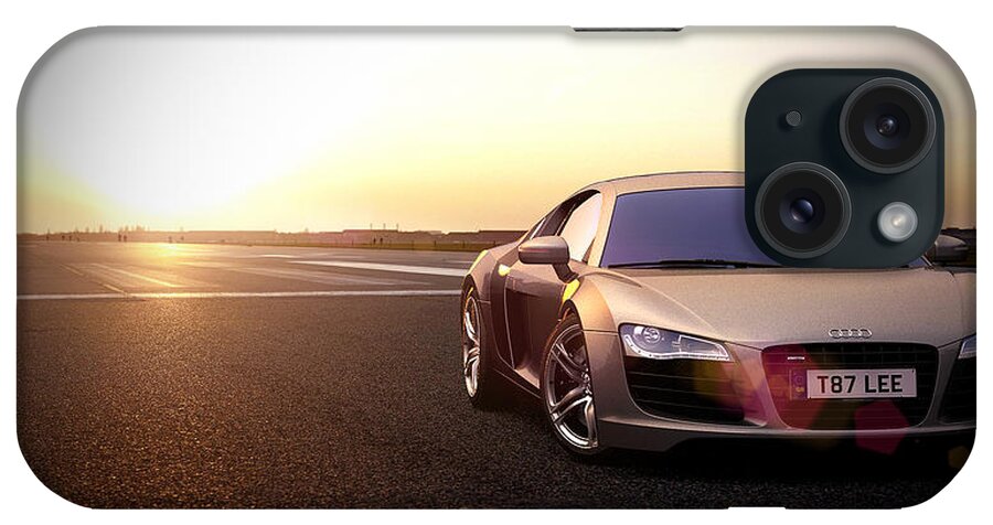 Audi R8 iPhone Case featuring the digital art Audi R8 #5 by Super Lovely