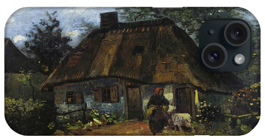 Cottage iPhone Case featuring the painting Farmhouse in Nuenen #6 by Vincent van Gogh