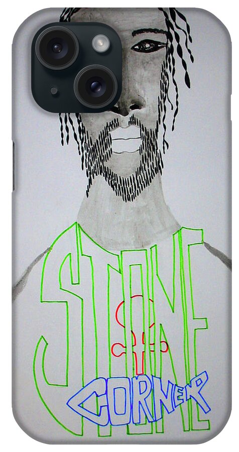 Jesus iPhone Case featuring the painting Jesus The Cornerstone #5 by Gloria Ssali