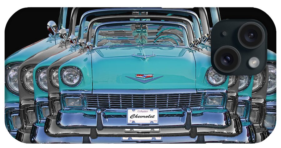 Cars iPhone Case featuring the photograph 5 Star Chevy Belair Convertible by Randy Harris