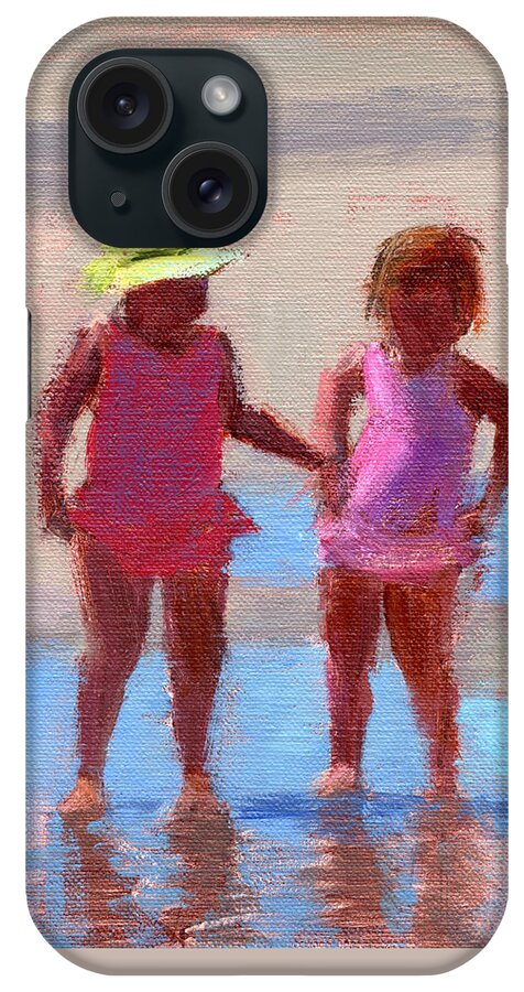 Beach iPhone Case featuring the painting Untitled #74 by Chris N Rohrbach
