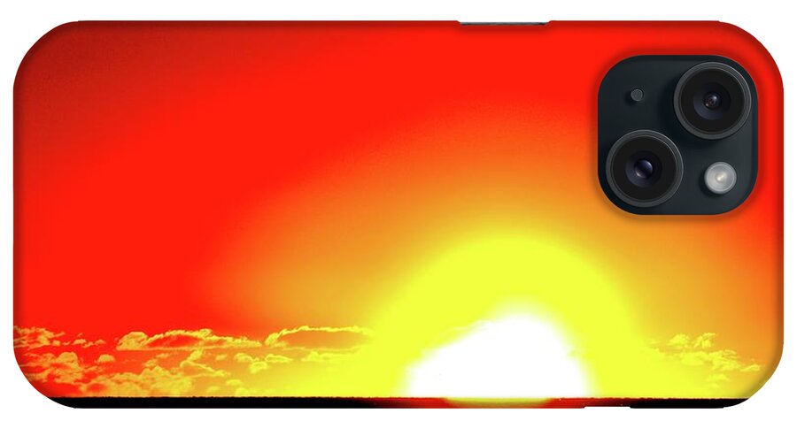 Abstract iPhone Case featuring the photograph 5.35.58 AM June 12-2016 Two #53558 by Lyle Crump
