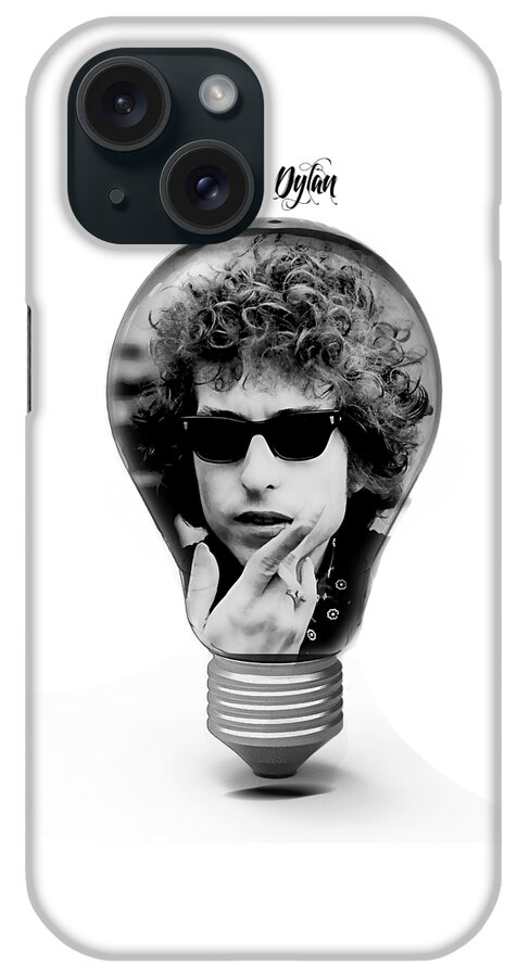 Bob Dylan iPhone Case featuring the mixed media Bob Dylan Collection #60 by Marvin Blaine