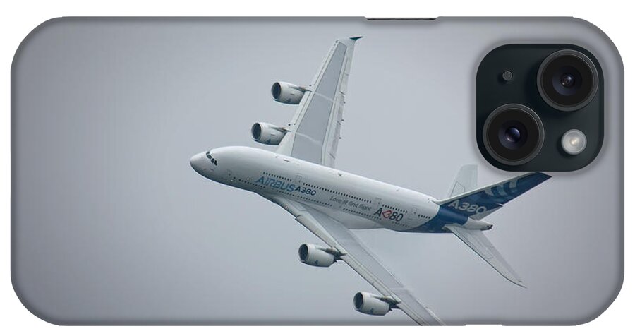 Airbus A380 iPhone Case featuring the photograph Airbus A380 #6 by Shirley Mitchell