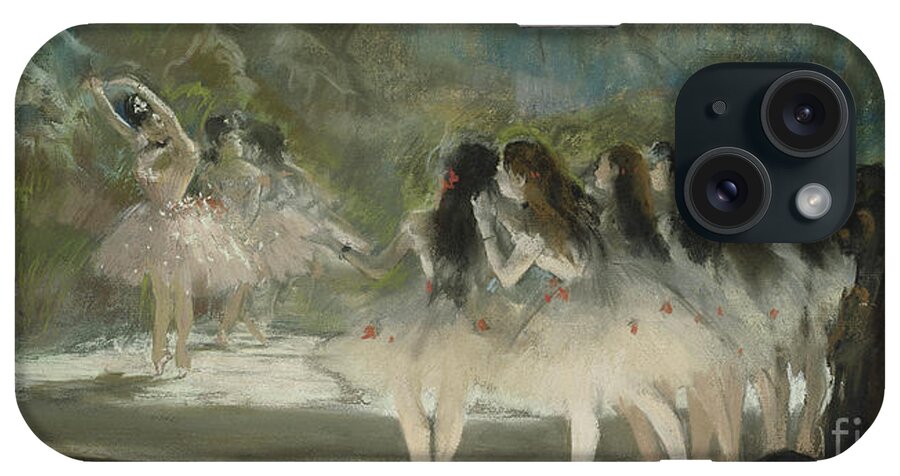Ballet iPhone Case featuring the pastel Ballet at the Paris Opera by Edgar Degas