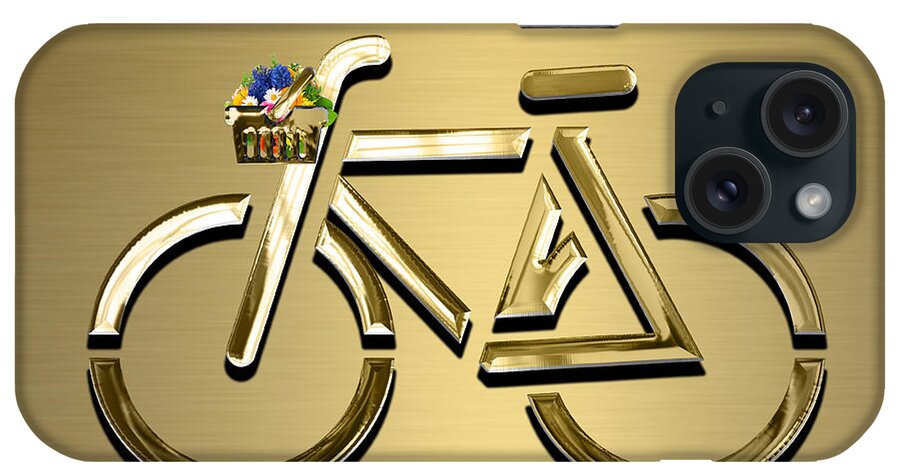 Bike iPhone Case featuring the mixed media Bicycle Collection #6 by Marvin Blaine