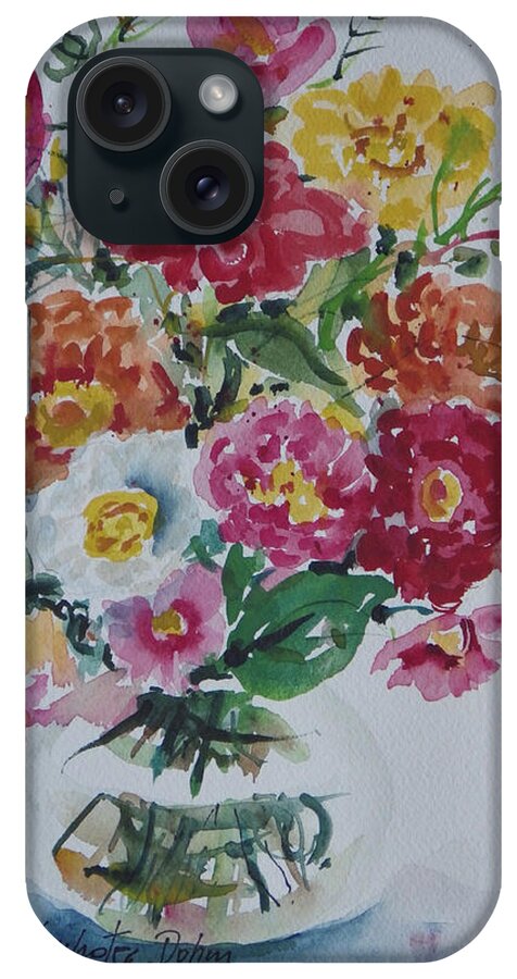 Flowers iPhone Case featuring the painting Floral Still Life #3 by Ingrid Dohm