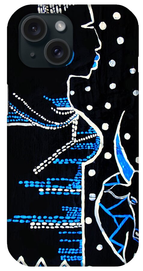 Jesus iPhone Case featuring the painting Murle Bride - South Sudan #6 by Gloria Ssali