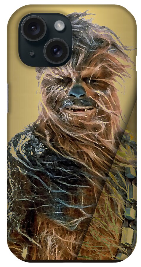 Chewbacca iPhone Case featuring the mixed media Star Wars Chewbacca Collection #6 by Marvin Blaine