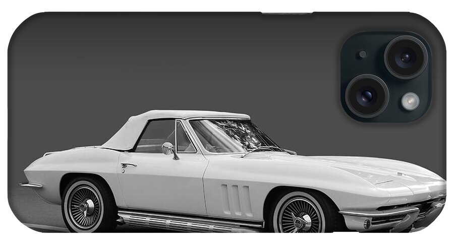 65 iPhone Case featuring the photograph 65 Corvette Roadster by Bill Dutting