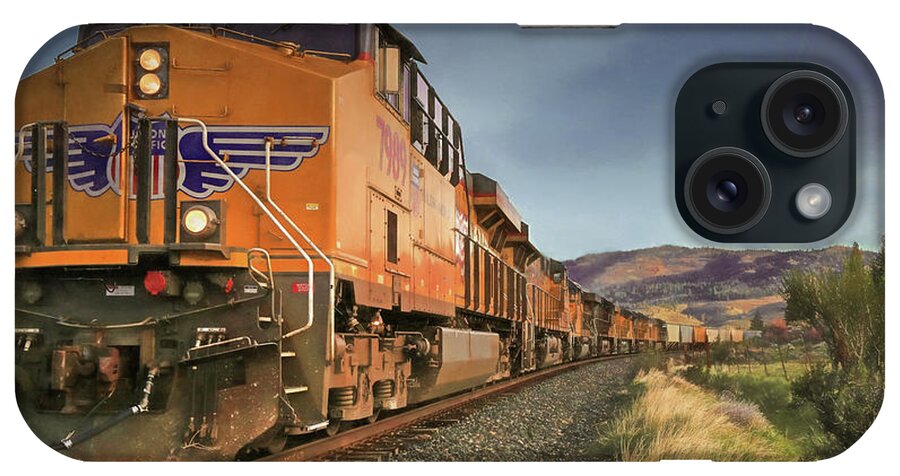 Union Pacific iPhone Case featuring the photograph 7989 - Nine Engines Westbound by Donna Kennedy