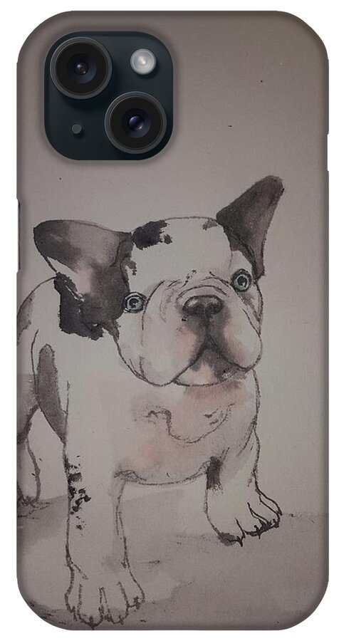 Dogs iPhone Case featuring the painting For love of a dog album #8 by Debbi Saccomanno Chan