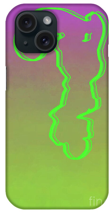Walter Paul Bebirian iPhone Case featuring the digital art 9-3-2015babcdefghijkl by Walter Paul Bebirian