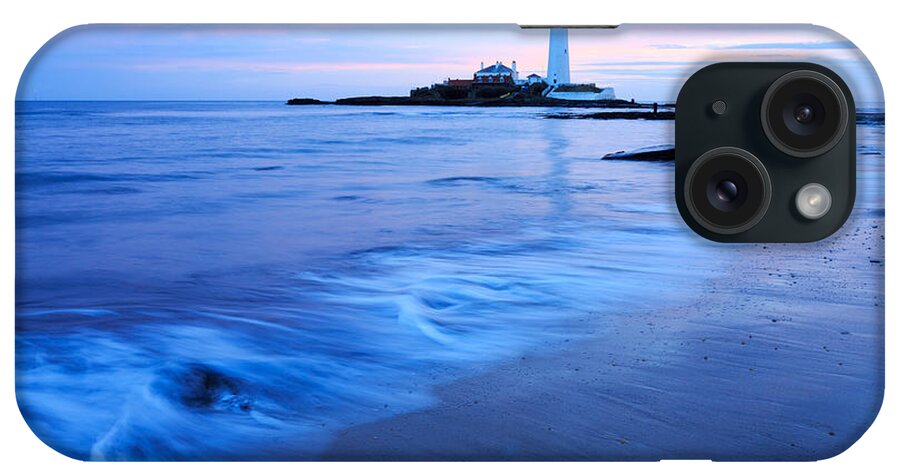Whitley iPhone Case featuring the photograph Saint Mary's Lighthouse at Whitley Bay #9 by Ian Middleton