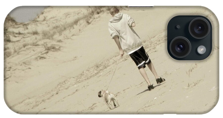  iPhone Case featuring the photograph A Boy And His Dog by Trish Tritz