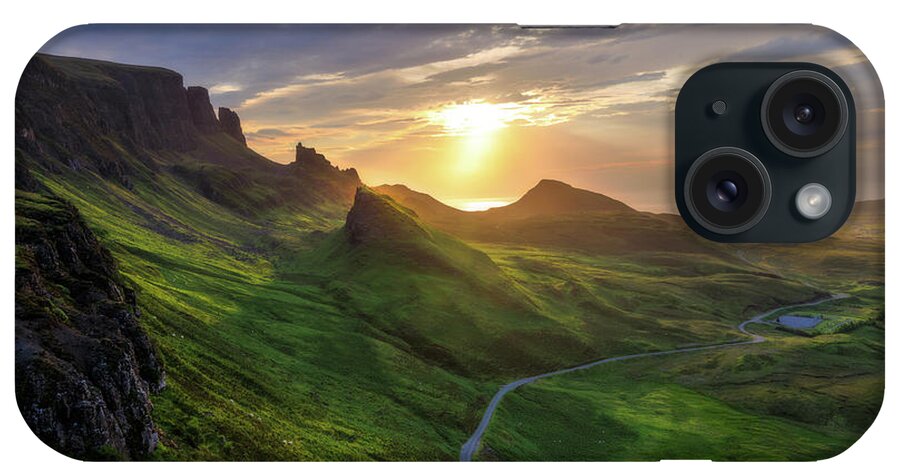 Quiraing iPhone Case featuring the photograph A Break in the Clouds by Rob Davies