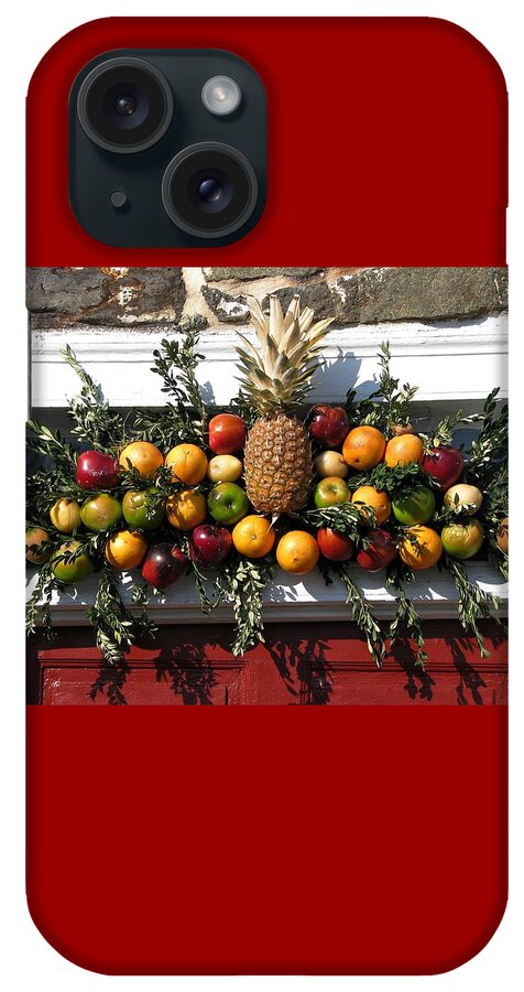 Dobbin House iPhone Case featuring the photograph A Christmas Welcome by Angela Davies