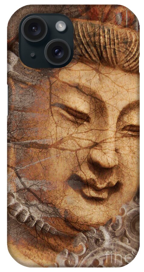 Guan Yin iPhone Case featuring the digital art A Cry Is Heard by Christopher Beikmann