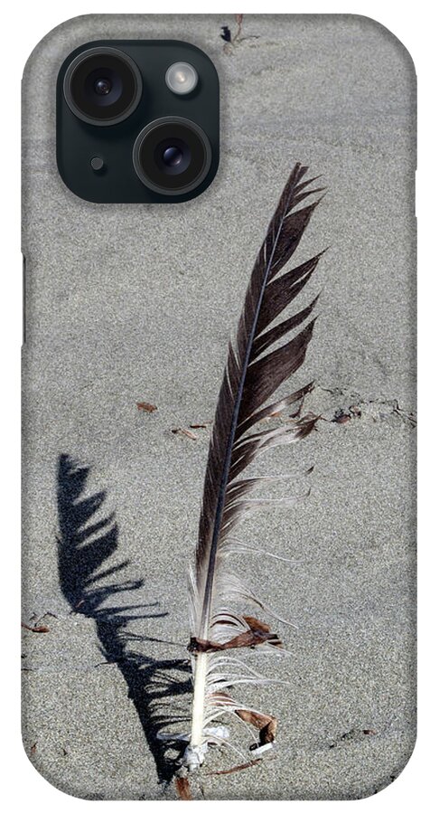 Sand iPhone Case featuring the photograph A Feather in Time by Tikvah's Hope