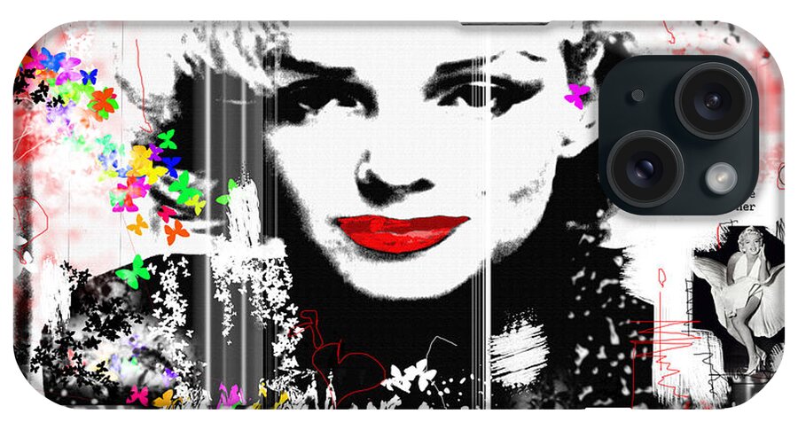 Marilyn iPhone Case featuring the digital art A Girl by Sladjana Lazarevic
