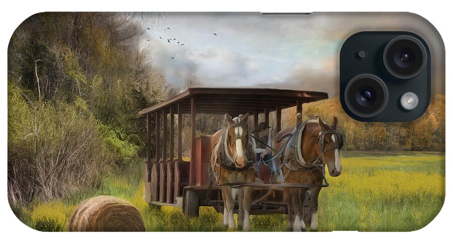 Farm iPhone Case featuring the photograph A Golden Day by Robin-Lee Vieira