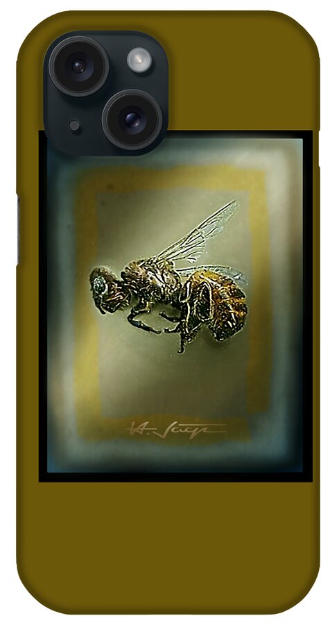 Bee iPhone Case featuring the photograph A Humble Bee Remembered by Hartmut Jager
