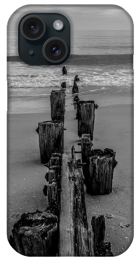 Fisherman iPhone Case featuring the photograph A Line in the Sand by Hermes Fine Art