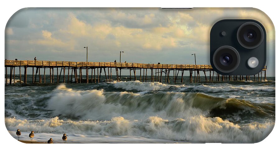 Outer Banks iPhone Case featuring the photograph A Little Too Rough by Jamie Pattison