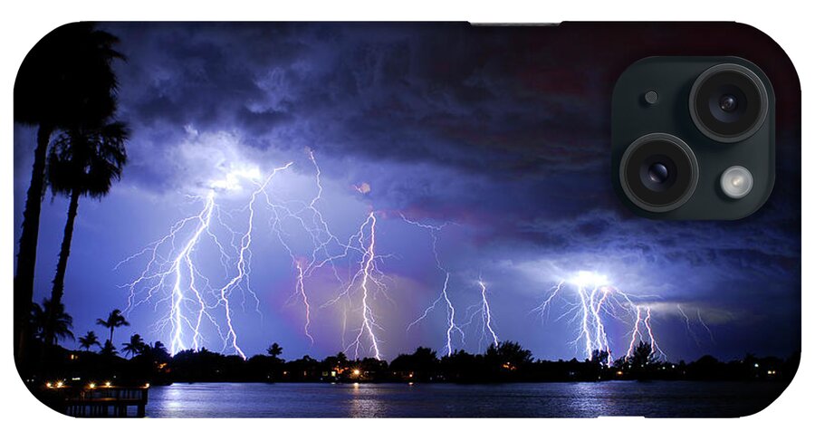 Lightning iPhone Case featuring the photograph Contest by Quinn Sedam