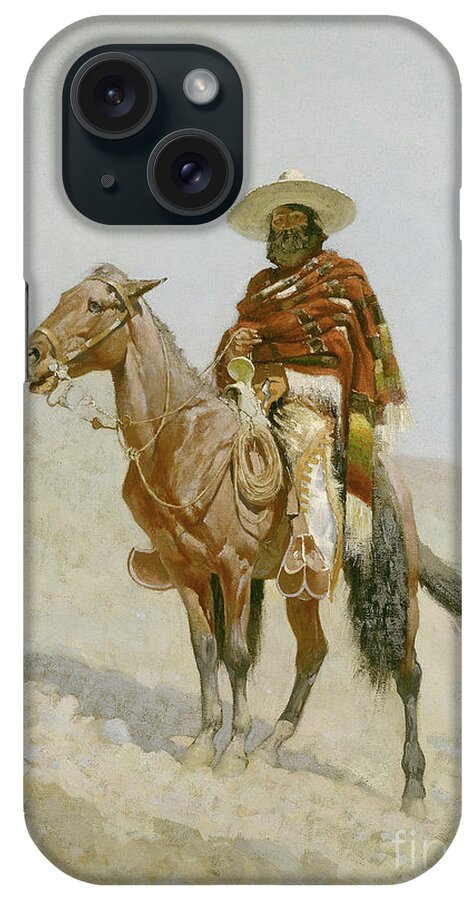 Remington iPhone Case featuring the painting A Mexican Vaquero by Frederic Remington