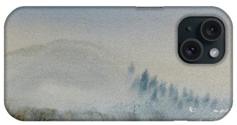 Australia iPhone Case featuring the painting A Misty Morning by Dorothy Darden