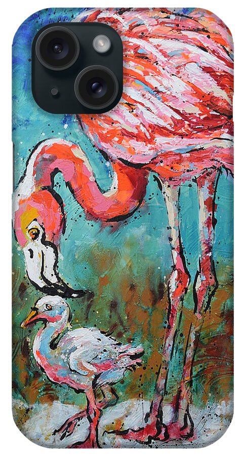  iPhone Case featuring the painting A Mother's Touch by Jyotika Shroff
