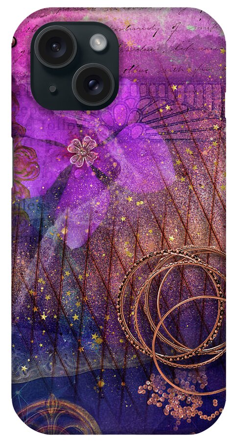 Night Out iPhone Case featuring the digital art A Night Out by Linda Carruth