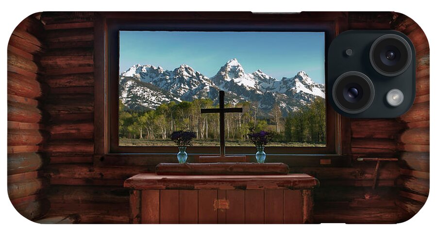 Hdr iPhone Case featuring the photograph A Pew With A View by Sandra Bronstein