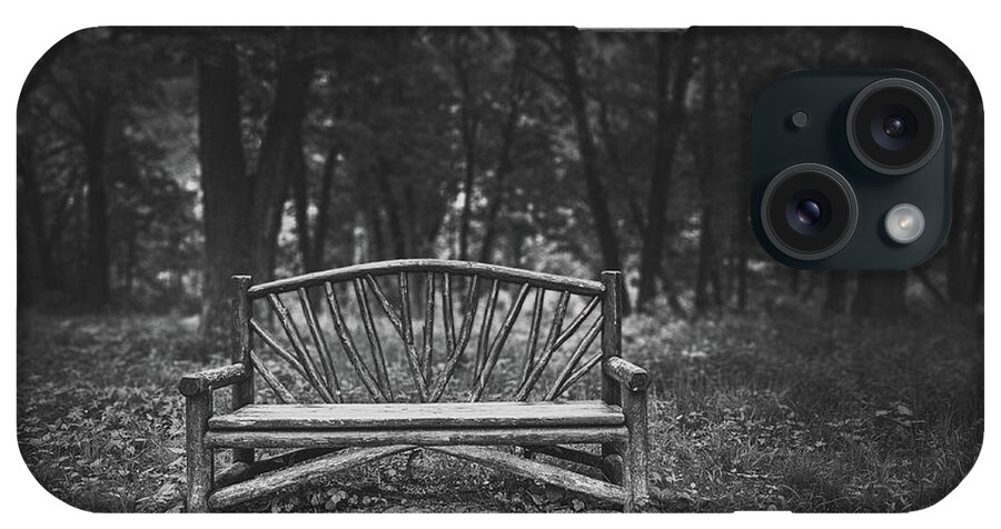 Wooden Bench iPhone Case featuring the photograph A Place to Sit 6 by Scott Norris