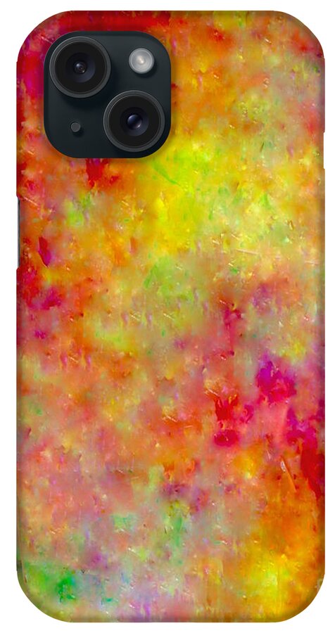 Abstract-painting iPhone Case featuring the painting A Place Where Dreams Come True					 by Catalina Walker
