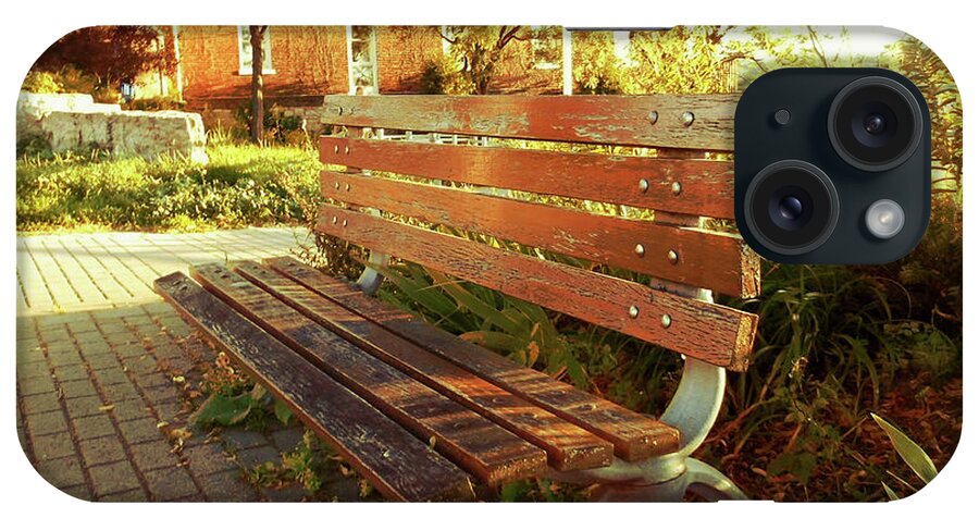 Bench iPhone Case featuring the photograph A Restful Respite by Shawn Dall