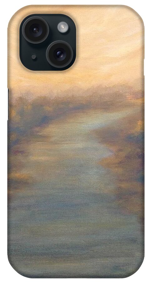 River iPhone Case featuring the painting A River's Edge by Teresa Fry