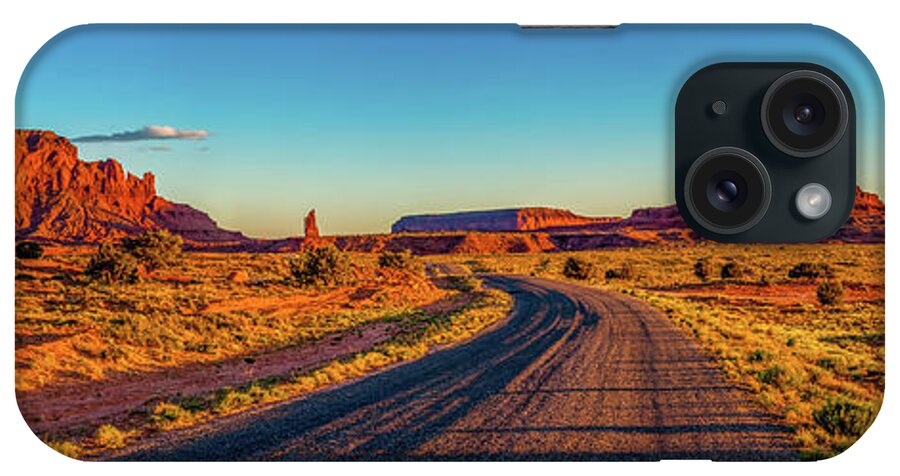 Monument Valley iPhone Case featuring the photograph A Road Less Travelled by Az Jackson