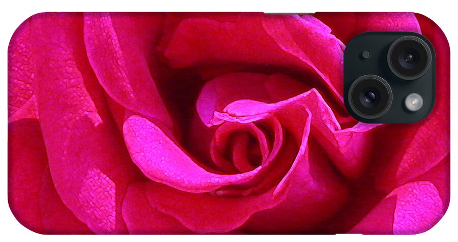 Red Rose iPhone Case featuring the photograph A rose is a rose is a rose by Anne Cameron Cutri